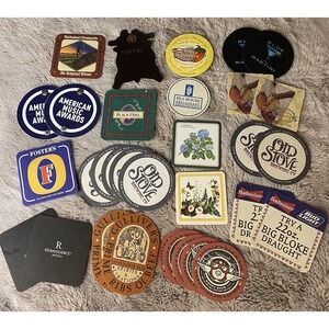 32 VNTG/Now Coasters, Many Brands Ads American Music Awards Blue Martini Beers++